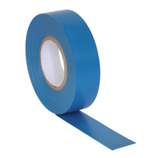 Sealey PVC Insulating Tape 19mm x 20m Blue Pack of 10 ITBLU10 Sealey - Dynamic Drive