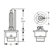 Ring Automotive R85122 D2S Projection Gas Discharge Bulb, 85 V, 35 W Ring Automotive - Dynamic Drive