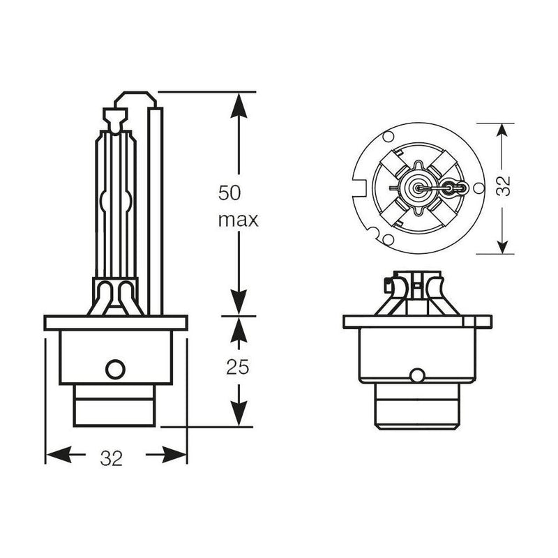Ring Automotive R85122 D2S Projection Gas Discharge Bulb, 85 V, 35 W Ring Automotive - Dynamic Drive