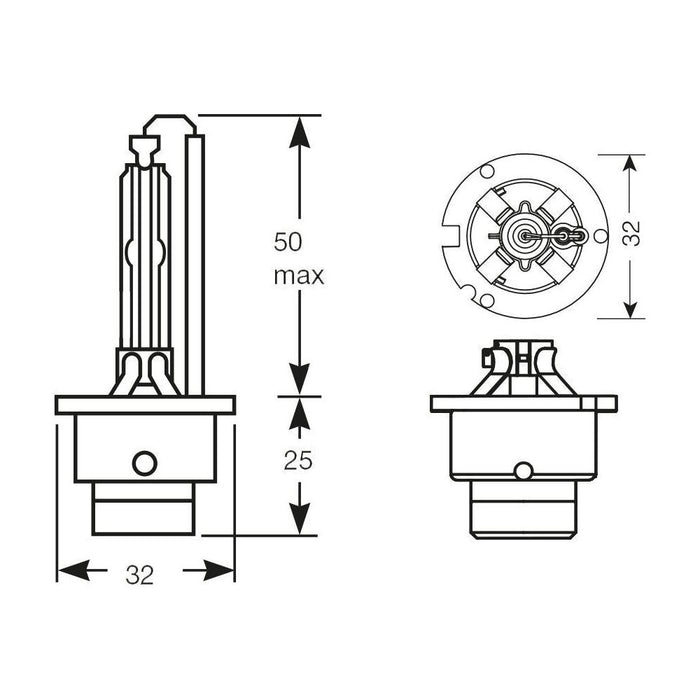 Ring Automotive R85122 D2S Projection Gas Discharge Bulb, 85 V, 35 W Ring Automotive - Dynamic Drive