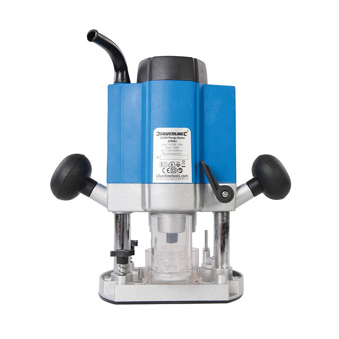 Silverline 1020W Plunge Router 1/4" 1020W Silverline - Dynamic Drive