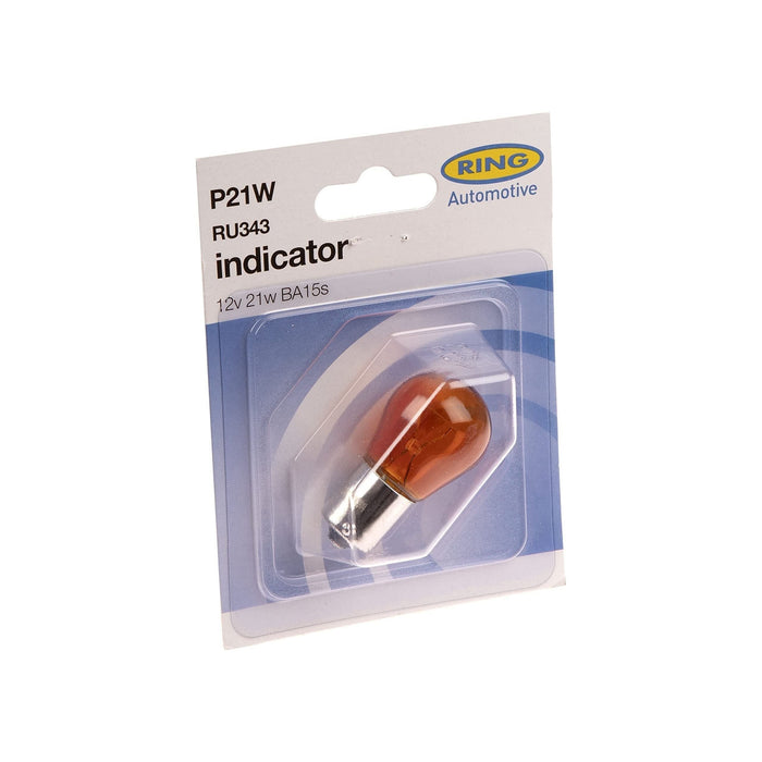 Ring Automotive RU343 12V 21W Ba15S Scc Indicator (Amber) Ring  - Dynamic Drive