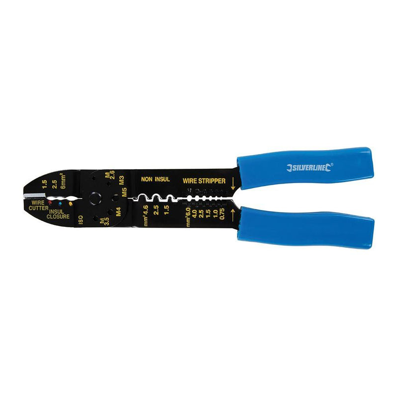 Silverline Crimping & Stripping Pliers 230mm Silverline - Dynamic Drive