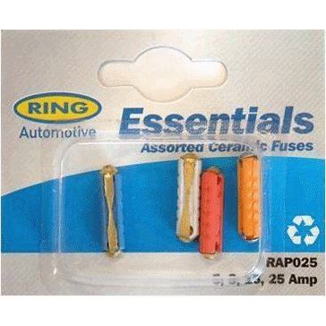 Ring Automotive RAP025 Assorted Ceramic Fuses, 5, 8, 16 25 Amp Ring  - Dynamic Drive