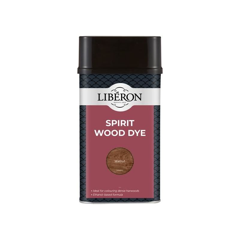 Liberon Spirit Wood Dye Walnut 1 litre Liberon - Dynamic Drive