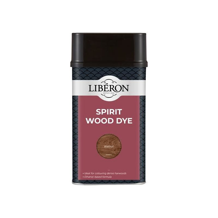 Liberon Spirit Wood Dye Walnut 1 litre Liberon - Dynamic Drive