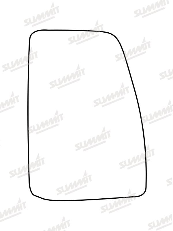 Summit Heated Backing Plate with Commercial Glass fits Ford Transit Custom 12-17 RHS Summit - Dynamic Drive