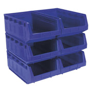 Sealey Plastic Storage Bin 310 x 500 x 190mm Blue Pack of 6 TPS56B Sealey - Dynamic Drive
