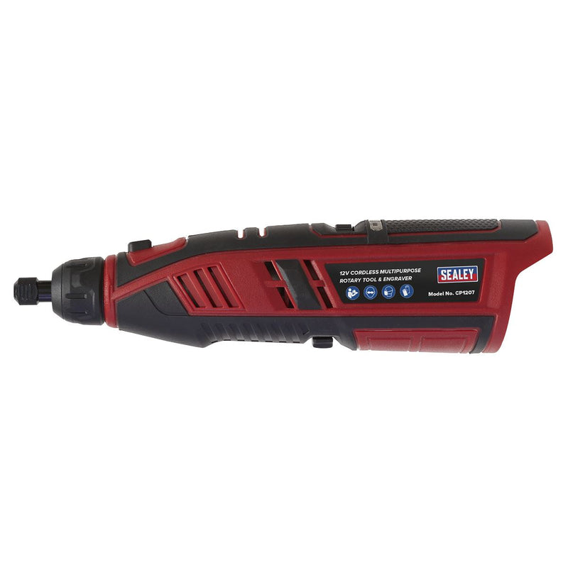 Sealey Cordless Multipurpose Rotary Tool & Engraver Kit 49pc 12V SV12 Series Bod Sealey - Dynamic Drive