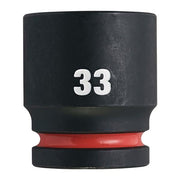 Milwaukee 33mm 3/4 Impact Socket Std-1Pc New 4932480370 Milwaukee - Dynamic Drive