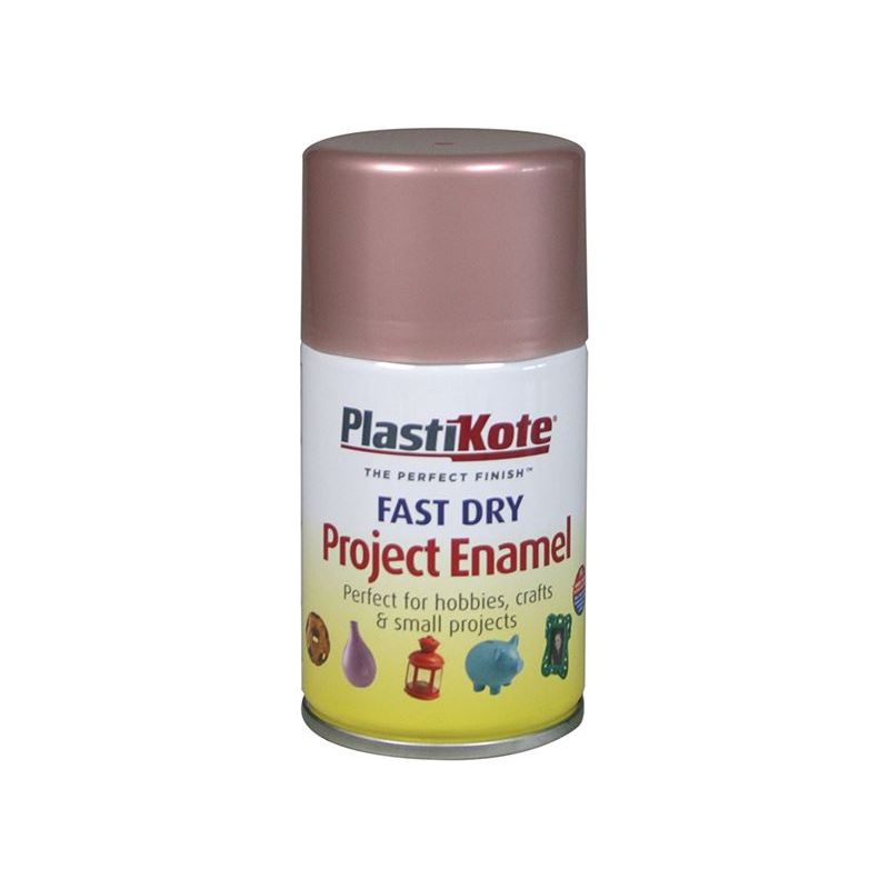 Plastikote Fast Dry Enamel Aerosol Rose Gold 100ml PlastiKote - Dynamic Drive