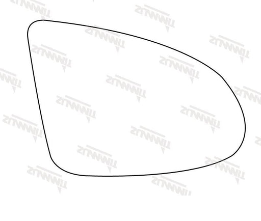 Summit Heated Base Plate With Blind Spot Mirror Glass fits Audi A2 00 to 05 RHS Summit - Dynamic Drive