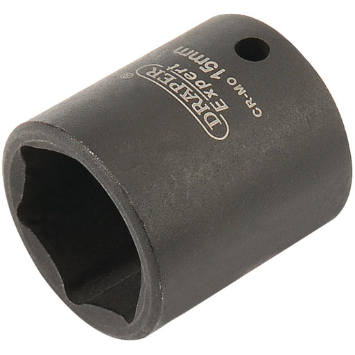 Draper Expert HI-TORQ 6 Point Impact Socket, 1/4" Sq. Dr., 15mm Draper - Dynamic Drive