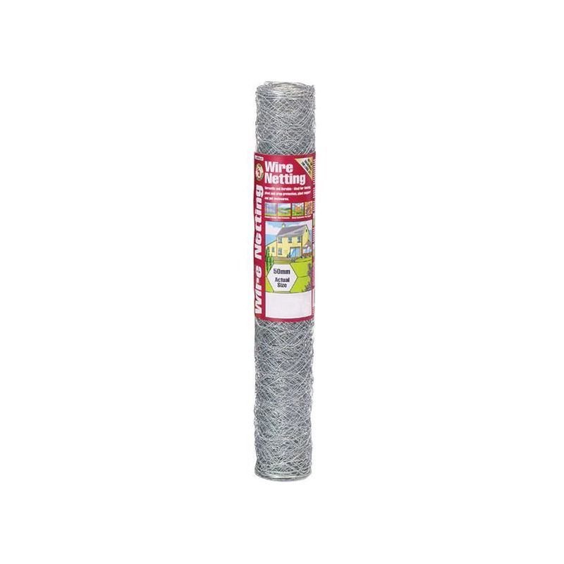 Gardman Galvanised Wire Netting 50mm² Hexagon, 10 x 0.9m Gardman - Dynamic Drive