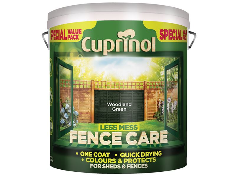 Cuprinol Less Mess Fence Care Woodland Green 6 litre Cuprinol - Dynamic Drive