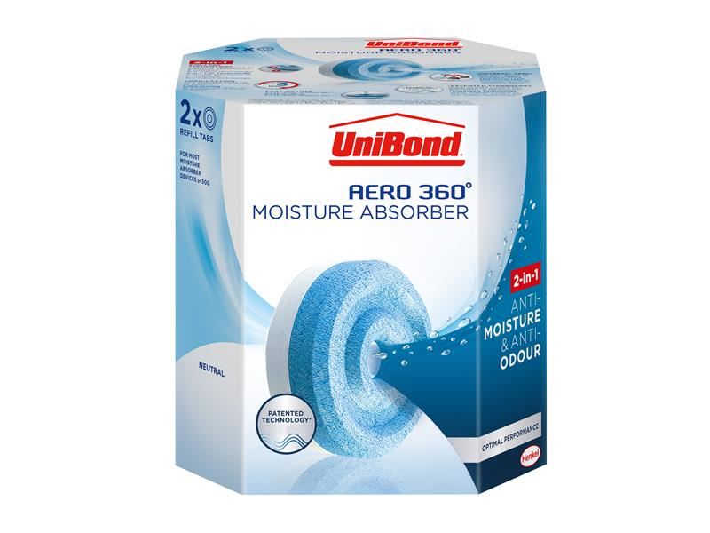 Unibond AERO 360º Moisture Absorber Neutral Refills (Pack 2) UniBond - Dynamic Drive