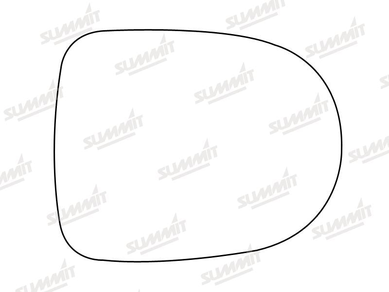 Summit Heated Base Plate With Standard Mirror Glass fits Renault Clio / Modus LHS RHS Summit - Dynamic Drive