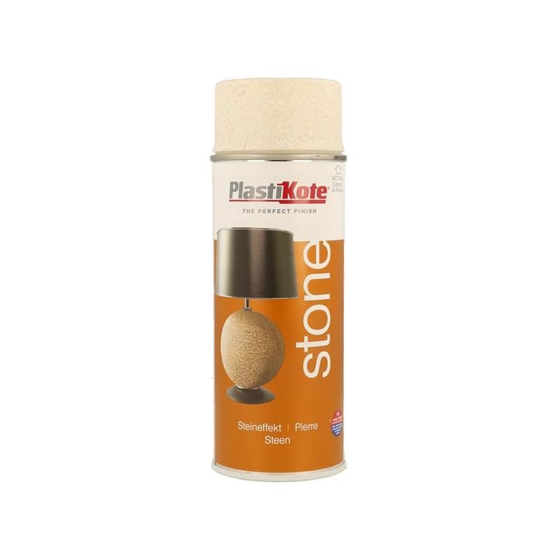 Plastikote Stone Touch Spray Alabaster 400ml PlastiKote - Dynamic Drive