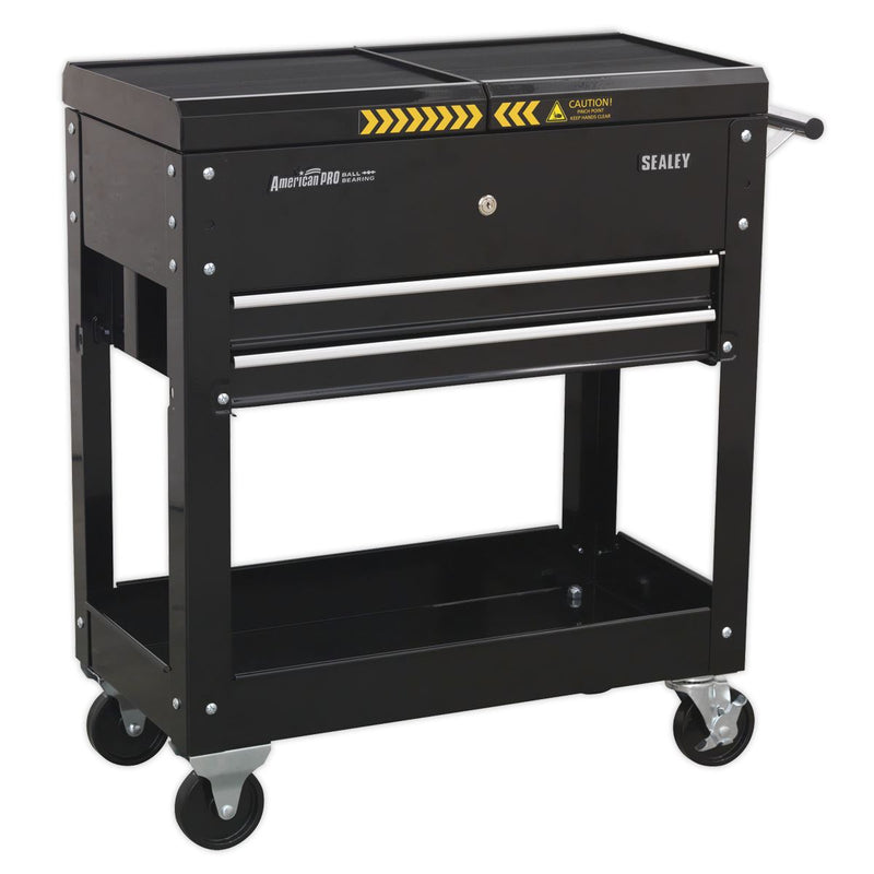 Sealey Mobile Tool & Parts Trolley Black AP705MB Sealey - Dynamic Drive