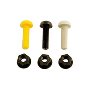 Connect 31530 Number Plate Fixing 1" White Screws/Nuts 100pc Connect - Dynamic Drive