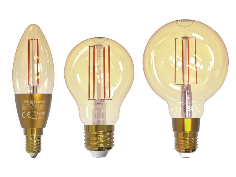 Link2Home Wi-Fi LED SES (E14) Candle Filament Dimmable Bulb, White 400 lm 4.5W Link2Home - Dynamic Drive