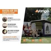 Vango Riviera Air 390 Elements TC Caravan Awning Vango - Dynamic Drive