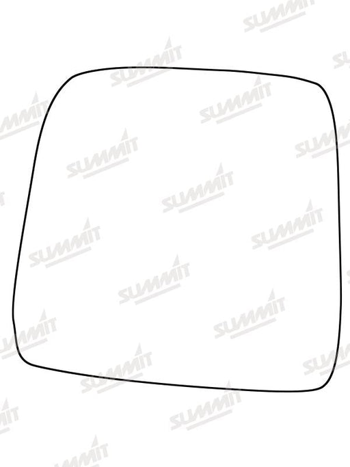 Summit Stick-On Standard Mirror Glass fits Suzuki Jimny 98 to 07 LHS Summit - Dynamic Drive