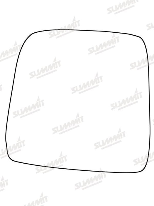 Summit Stick-On Standard Mirror Glass fits Suzuki Jimny 98 to 07 LHS Summit - Dynamic Drive