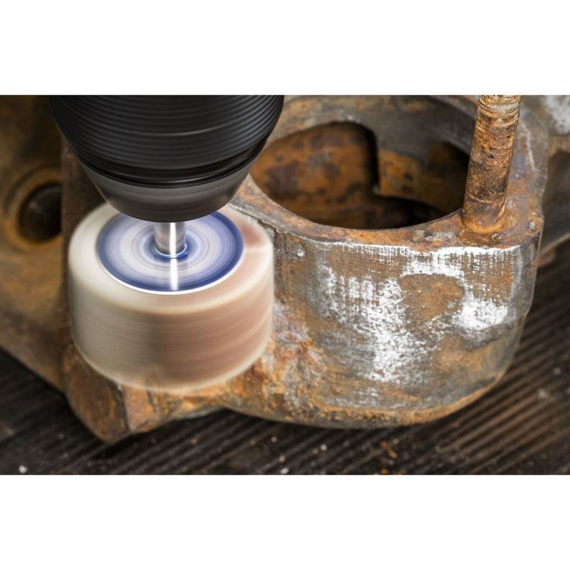 Sealey 40 x 20mm Abrasive Flap Wheel on 6mm Shaft 80Grit - Pack of 5 FW4020805 Sealey - Dynamic Drive