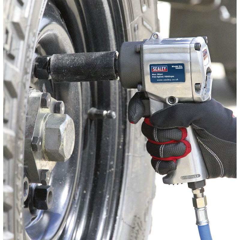 Sealey Air Impact Wrench 1/2Inchsq Drive Compact - Twin Hamm Sealey - Dynamic Drive