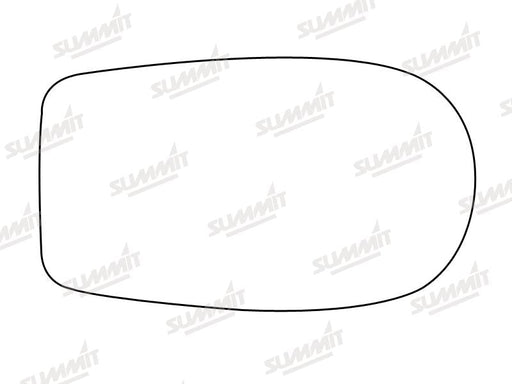 Summit Stick-On Standard Mirror Glass fits Fiat Punto LHS RHS Summit - Dynamic Drive