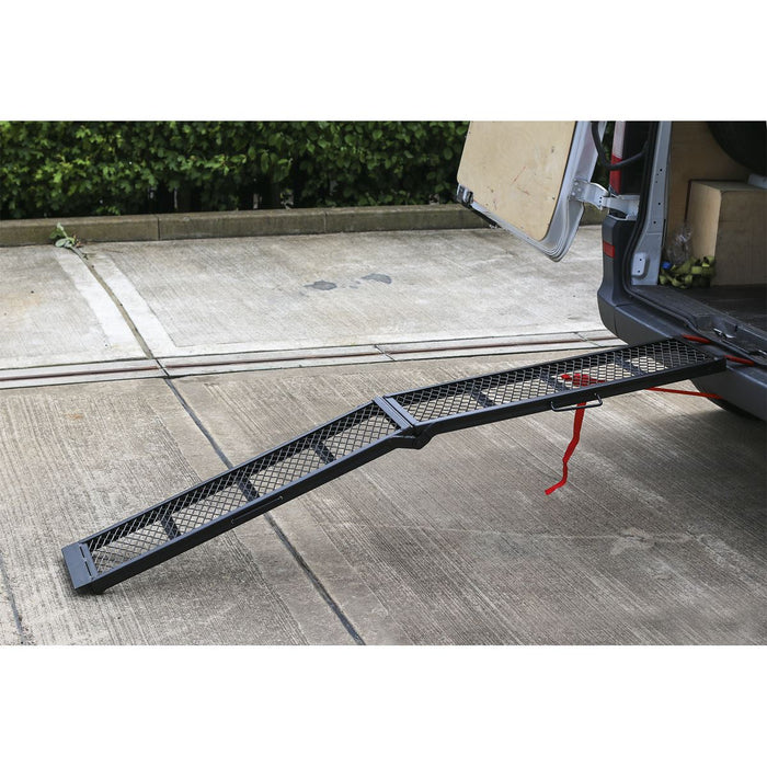 Sealey Steel Mesh Folding Loading Ramp 360kg Capacity MR360 Sealey - Dynamic Drive