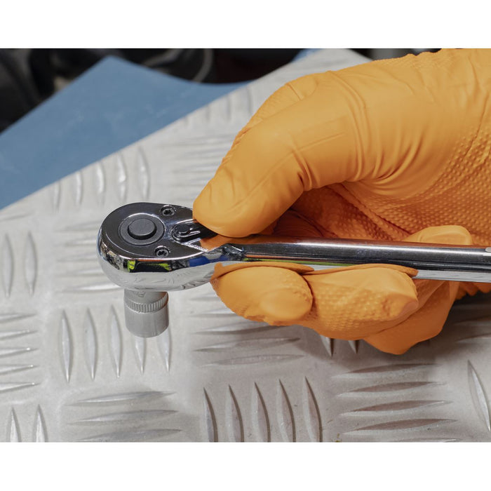 Siegen Siegen Extra-Long Ratchet Wrench with Flip Reverse 1/4"Sq Drive S01256 Siegen - Dynamic Drive