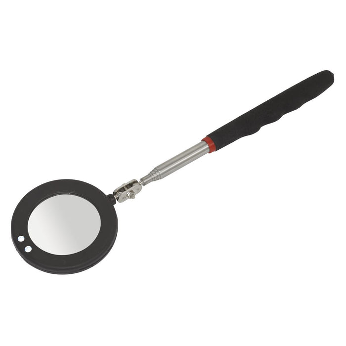 Sealey Telescopic Inspection Mirror75mm with LED S0947 Sealey - Dynamic Drive