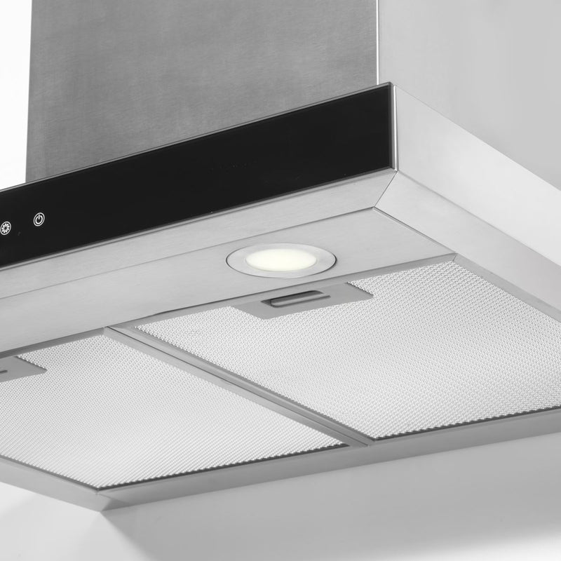 Baridi T-Shape Chimney Cooker Hood with Carbon Filters 60cm - Stainless Steel Baridi - Dynamic Drive