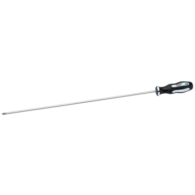Draper PZ Type Extra Long Reach Soft Grip Screwdriver, No.2 x 450mm 63593 Draper - Dynamic Drive