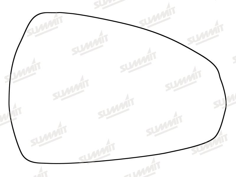Summit Stick-On Standard Mirror Glass fits Audi A3 13 on RHS Summit - Dynamic Drive