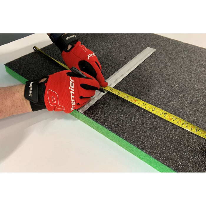 Sealey Easy Peel Shadow Foam Green/Black 1200 x 550 x 30mm SF30G Sealey  - Dynamic Drive