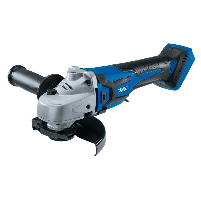 Draper D20 20V Brushless Angle Grinder, 115mm (Sold Bare) 55478 Draper - Dynamic Drive