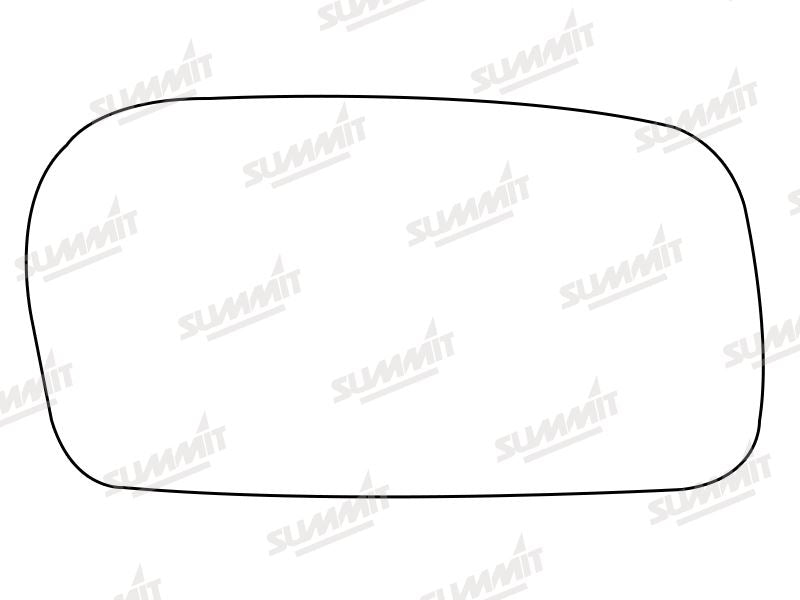 Summit Stick-On Anti Dazzle Mirror Glass fits Audi 100 91 on RHS Summit - Dynamic Drive