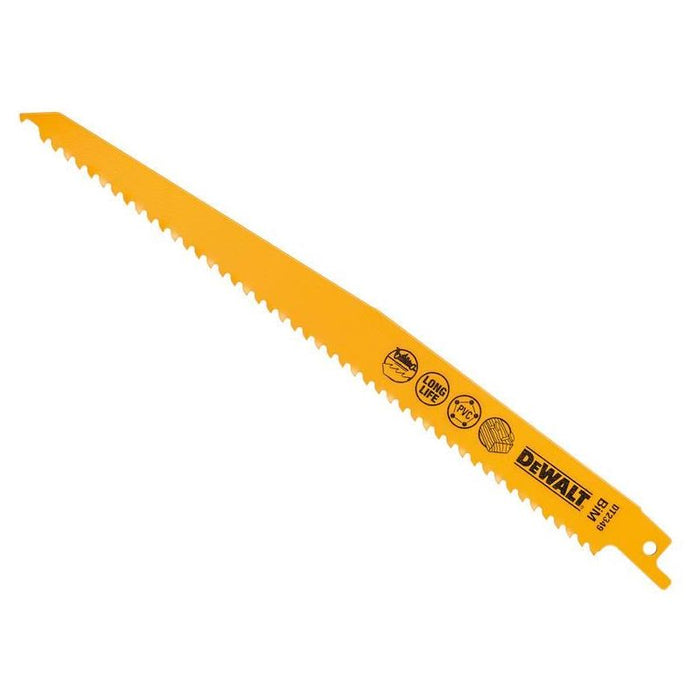 Dewalt Power Tools Bi-Metal Reciprocating Blade for Wood with Nails 228mm (Pack 5) DeWALT Power Tools - Dynamic Drive