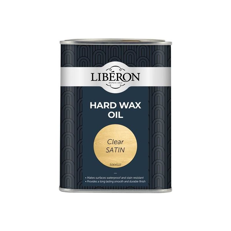 Liberon Hard Wax Oil Clear Satin 1 litre Liberon - Dynamic Drive