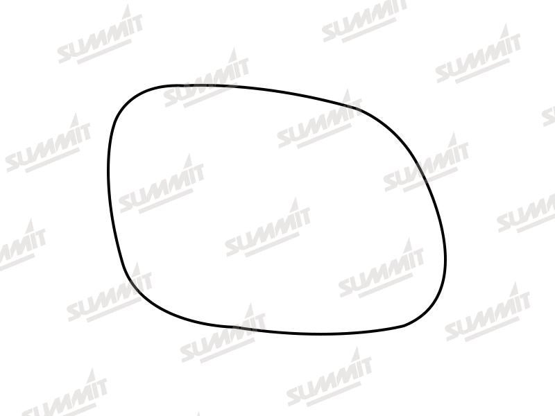 Summit Stick-On Standard Mirror Glass fits Kia Soul 14 to 17 RHS Summit - Dynamic Drive