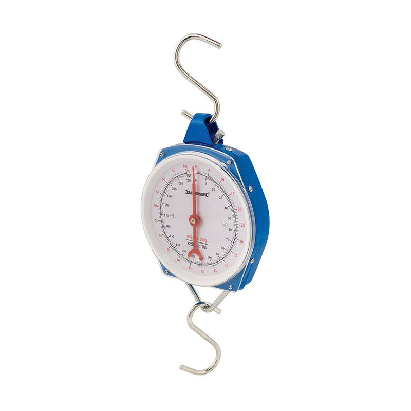 Silverline Hanging Scales Heavy Duty 100kg Silverline - Dynamic Drive