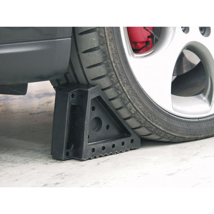Sealey Rubber Wheel Chocks 1.8kg - Pair WC01 Sealey  - Dynamic Drive