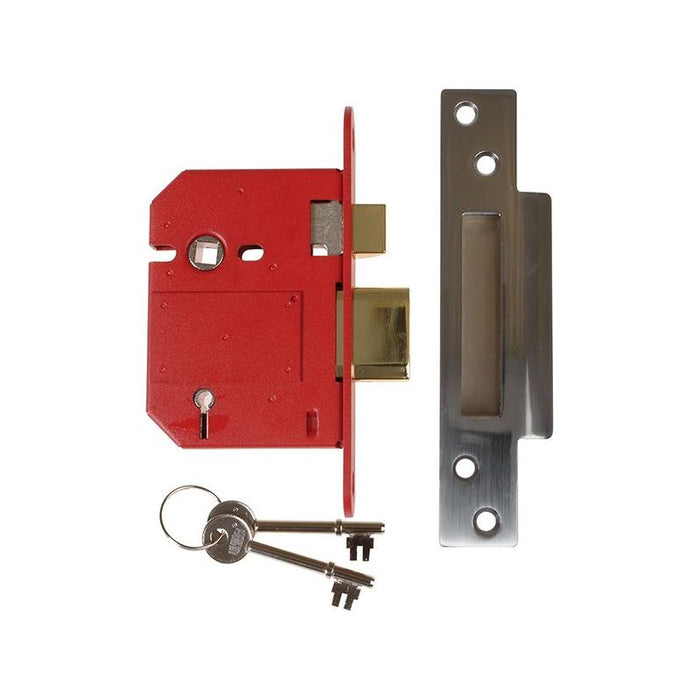 Union StrongBOLT 2200S BS 5 Lever Mortice Sashlock Satin Chrome 81mm Box UNION - Dynamic Drive
