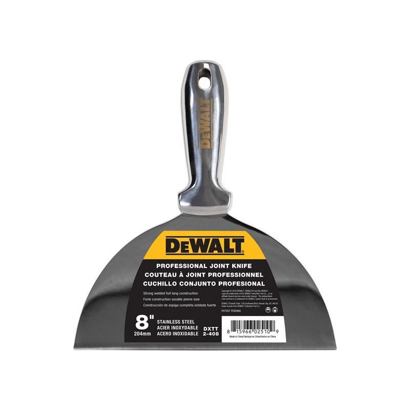 Dewalt Drywall Stainless Steel Jointing/Filling Knife 200mm (8in) DEWALT Drywall - Dynamic Drive