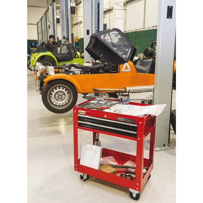 Draper Expert 2 Level Tool Trolley with Two Drawers 07635 Draper - Dynamic Drive