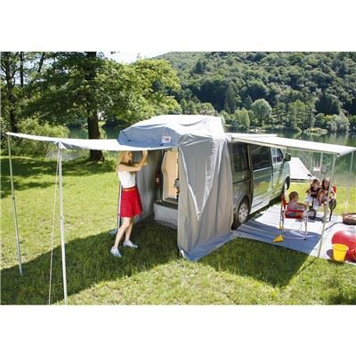 F45S fits VW T5 T6 California Awning 260 Deep Black Case Royal Grey Fabric Fiamma  - Dynamic Drive