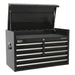 Sealey Topchest 8 Drawer 915mm Heavy-Duty Black PTB91508 Sealey - Dynamic Drive